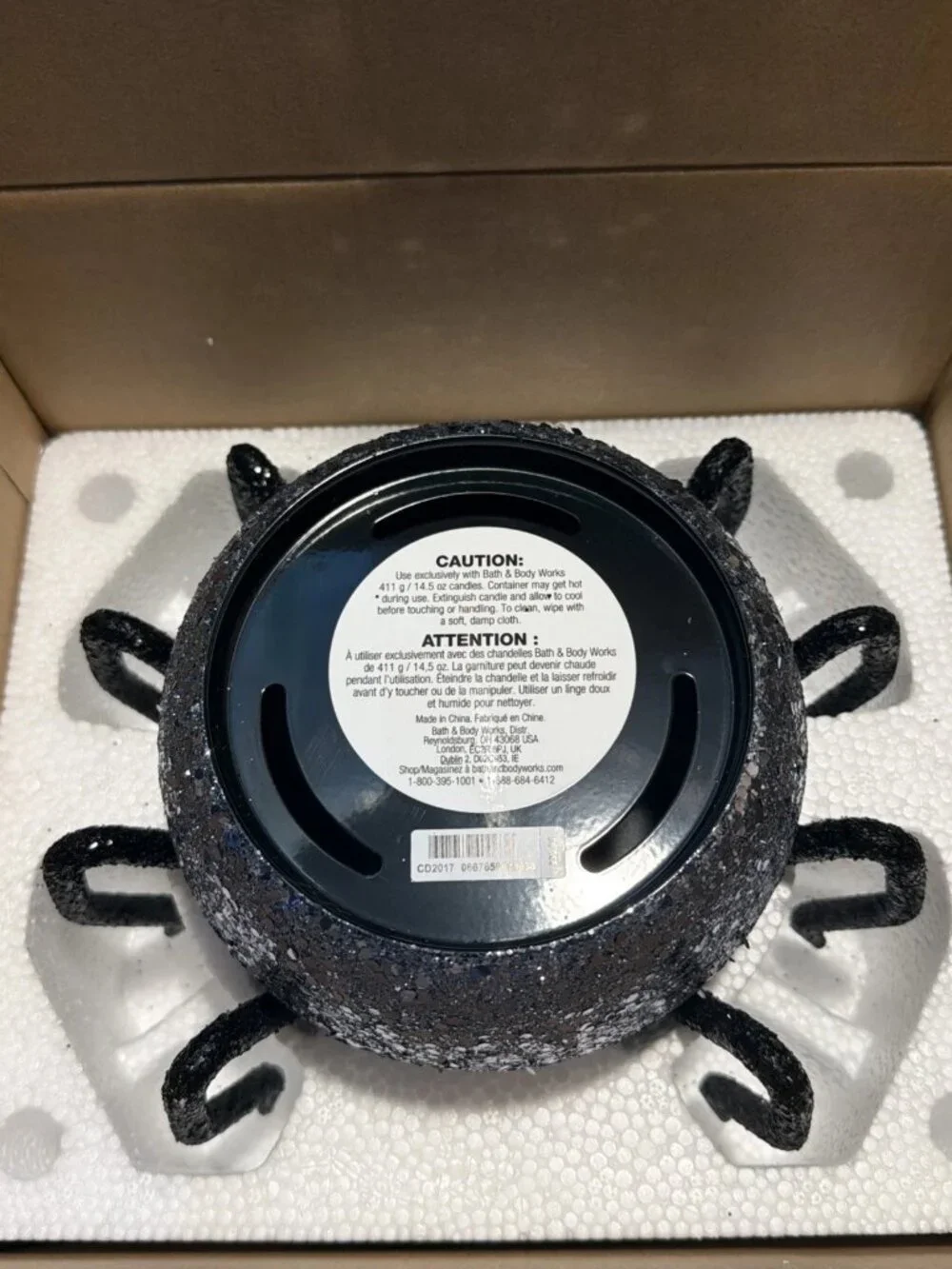 Bath & Body Works Bling Spider 3-Wick Candle Holder (2025 Edition) - NIB